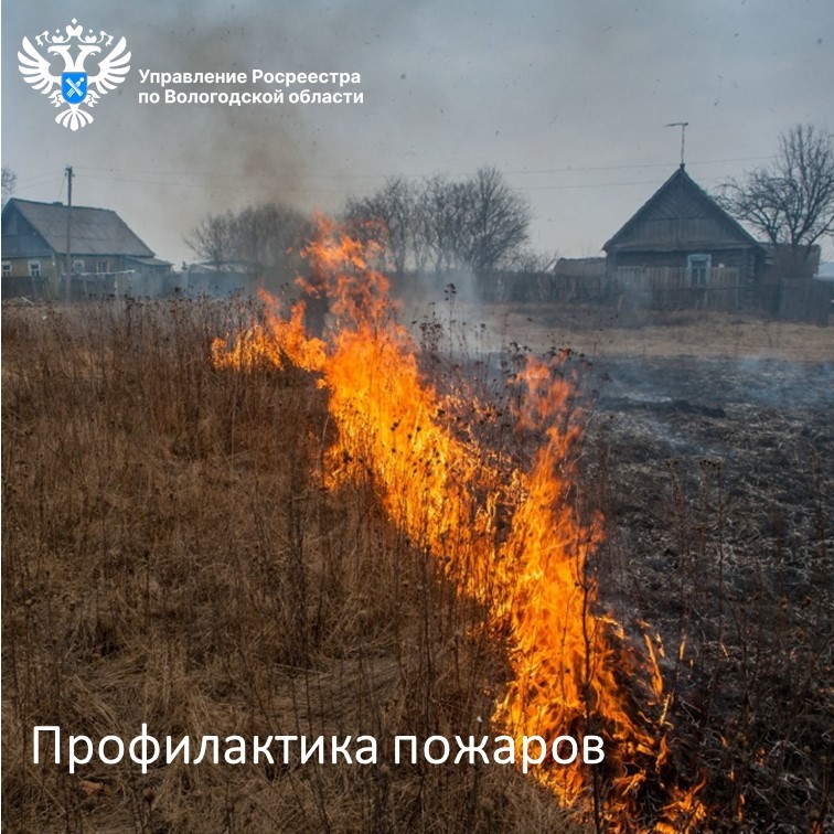 На страже природы: в Вологодском Росреестре напомнили о необходимости соблюдения мер пожарной безопасности на землях сельскохозяйственного назначения.